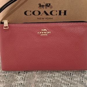 NWT Coach Double Zip Wallet